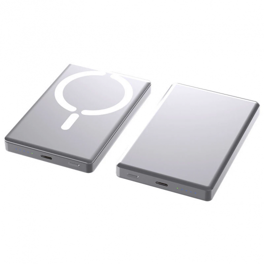 Портативний ЗП Power Bank JJT-C26 15W з БЗП 10000 mAh Silver - зображення 1 