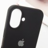 Чохол Silicone Case Full Protective (AA) для Apple iPhone 16 (6.1"), Чорний / Black