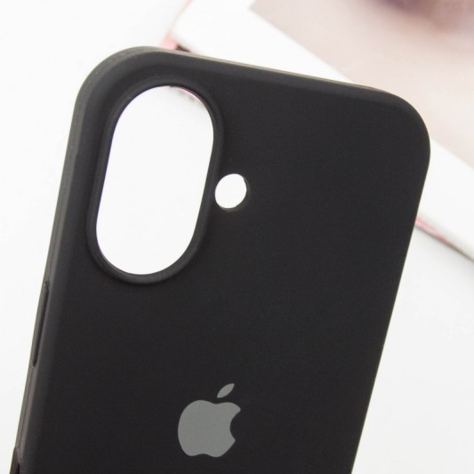 Чехол Silicone Case Full Protective (AA) для Apple iPhone 16 (6.1") Черный / Black - изображение 4