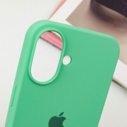Чехол Silicone Case Full Protective (AA) для Apple iPhone 16 Plus (6.7"), Зеленый / Spearmint