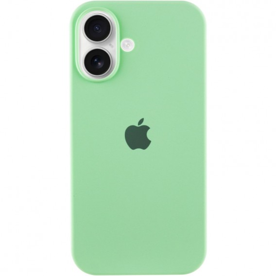 Чехол Silicone Case Full Protective (AA) для Apple iPhone 16 Plus (6.7"), Зеленый / Pistachio