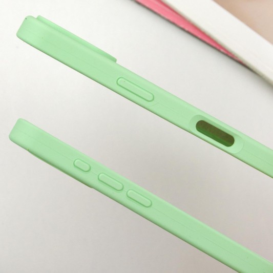 Чехол Silicone Case Full Protective (AA) для Apple iPhone 16 Plus (6.7") Зеленый / Pistachio - изображение 3