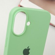 Чехол Silicone Case Full Protective (AA) для Apple iPhone 16 Plus (6.7"), Зеленый / Pistachio