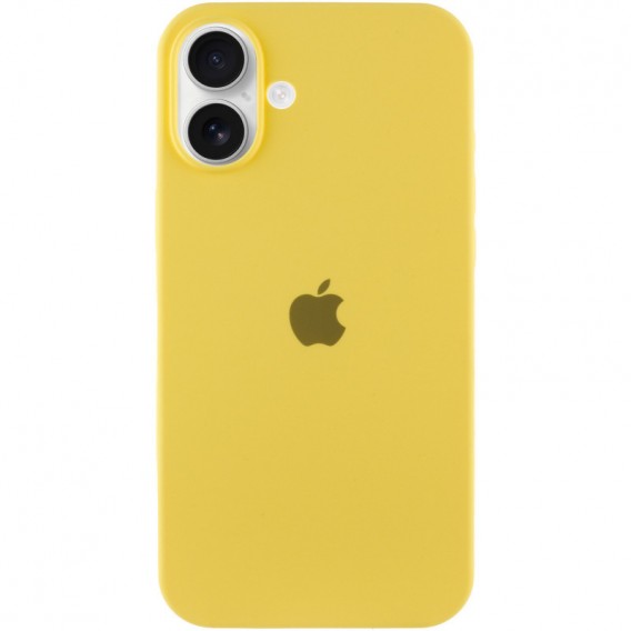 Чохол Silicone Case Full Protective (AA) для Apple iPhone 16 Plus (6.7"), Жовтий / Yellow