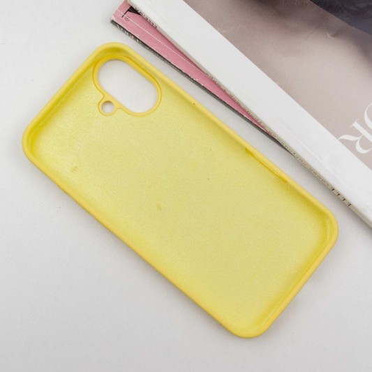 Чехол Silicone Case Full Protective (AA) для Apple iPhone 16 Plus (6.7") Желтый / Yellow - изображение 2