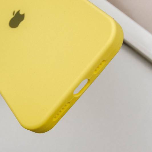 Чехол Silicone Case Full Protective (AA) для Apple iPhone 16 Plus (6.7") Желтый / Yellow - изображение 6