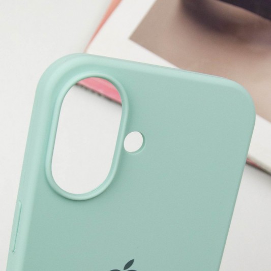 Чехол Silicone Case Full Protective (AA) для Apple iPhone 16 Plus (6.7") Бирюзовый / Turquoise - изображение 4