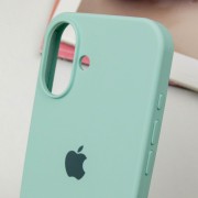 Чехол Silicone Case Full Protective (AA) для Apple iPhone 16 Plus (6.7"), Бирюзовый / Turquoise