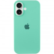 Чехол Silicone Case Full Protective (AA) для Apple iPhone 16 Plus (6.7") Бирюзовый / Marine Green