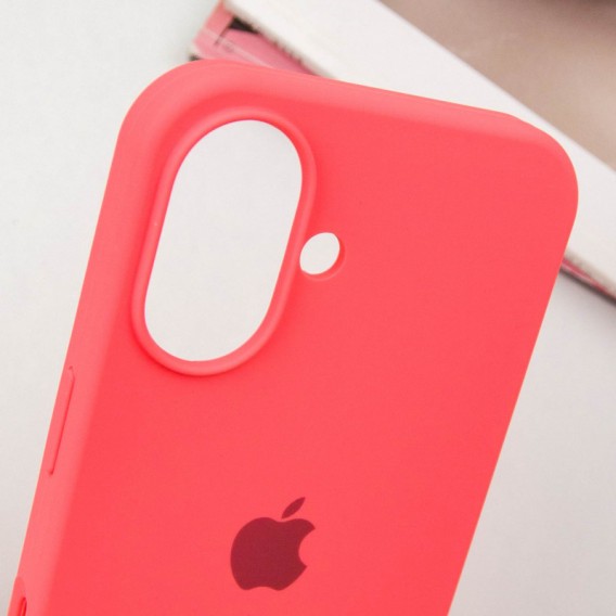 Чехол Silicone Case Full Protective (AA) для Apple iPhone 16 Plus (6.7"), Арбузный / Watermelon red