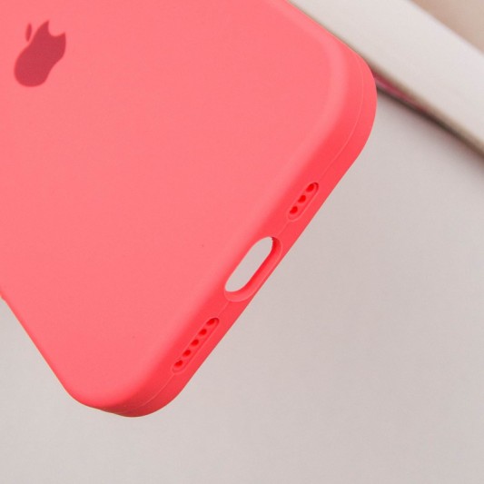 Чехол Silicone Case Full Protective (AA) для Apple iPhone 16 Plus (6.7") Арбузный / Watermelon red - изображение 5