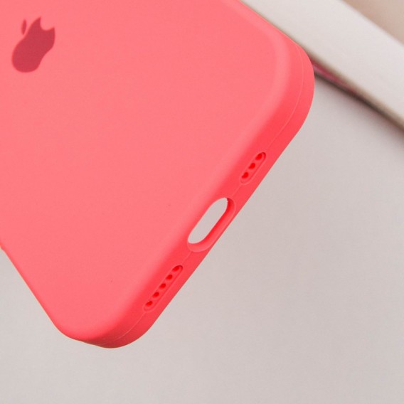 Чехол Silicone Case Full Protective (AA) для Apple iPhone 16 Plus (6.7"), Арбузный / Watermelon red