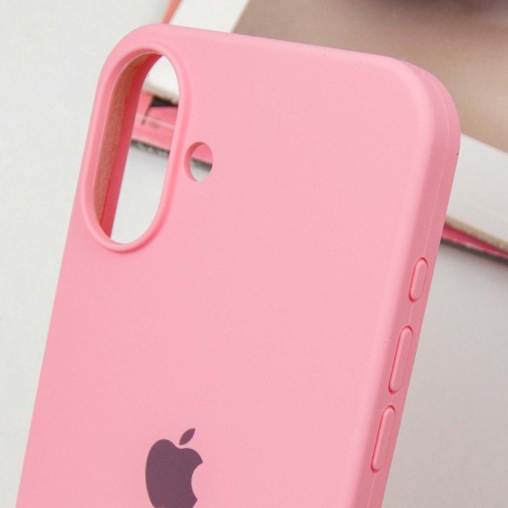 Чохол Silicone Case Full Protective (AA) для Apple iPhone 16 Plus (6.7"), Рожевий / Light pink