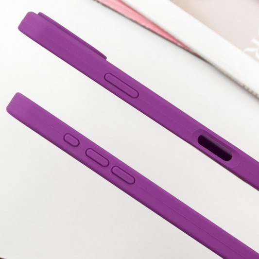 Чехол Silicone Case Full Protective (AA) для Apple iPhone 16 Plus (6.7") Фиолетовый / Grape - изображение 3