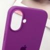 Чохол Silicone Case Full Protective (AA) для Apple iPhone 16 Plus (6.7"), Фіолетовий / Grape