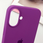 Чехол Silicone Case Full Protective (AA) для Apple iPhone 16 Plus (6.7"), Фиолетовый / Grape