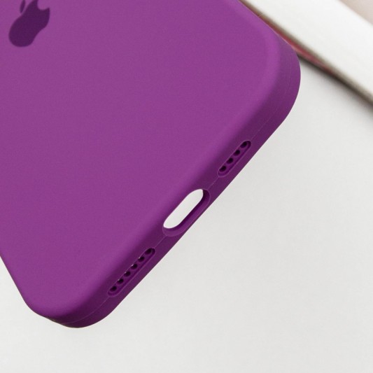 Чехол Silicone Case Full Protective (AA) для Apple iPhone 16 Plus (6.7") Фиолетовый / Grape - изображение 6