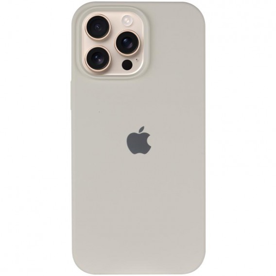 Чохол Silicone Case Full Protective (AA) для Apple iPhone 16 Pro Max (6.9") Бежевий / Antique White