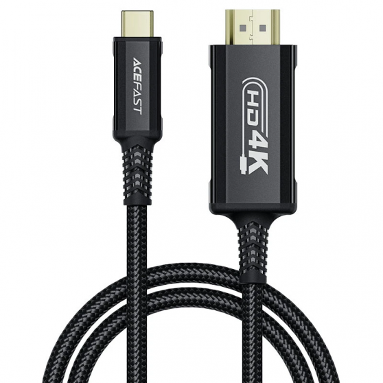 Видео кабель Acefast C1-10 USB-C to HDTV (1.8m), Black