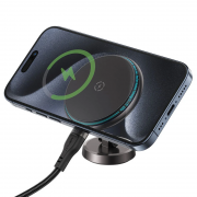 Автодержатель с БЗУ Acefast D30 Magnetic Wireless Charging, Black