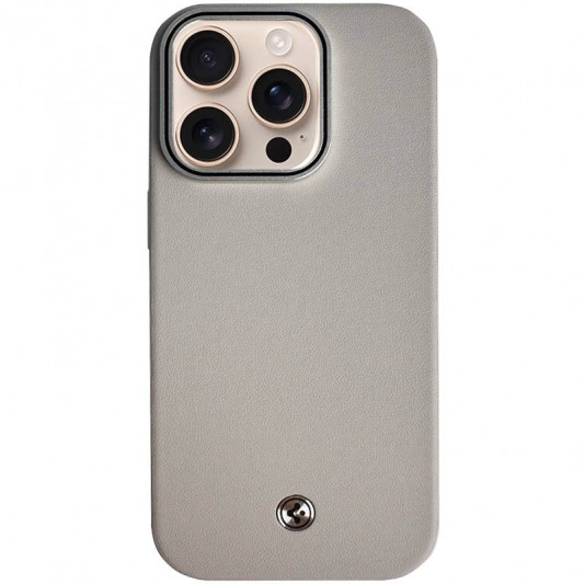 Чехол SGP PC+Leather with MagSafe для Apple iPhone 16 Pro (6.3") Grey