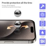 Захисне 3D скло Blueo Hot Bending для Apple iPhone 15 Pro (6.1") (+ аплікатор), Чорний