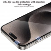 Захисне 3D скло Blueo Hot Bending для Apple iPhone 16 Pro Max (6.9") (+ аплікатор), Чорний