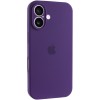 Чохол Silicone Case Full Camera Protective (AA) для Apple iPhone 16 (6.1"), Фіолетовий / Amethyst