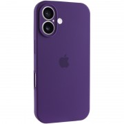 Чехол Silicone Case Full Camera Protective (AA) для Apple iPhone 16 (6.1") Фиолетовый / Amethyst