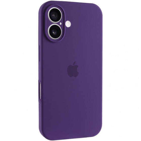 Чехол Silicone Case Full Camera Protective (AA) для Apple iPhone 16 (6.1") Фиолетовый / Amethyst