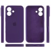 Чохол Silicone Case Full Camera Protective (AA) для Apple iPhone 16 (6.1"), Фіолетовий / Amethyst