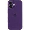 Чохол Silicone Case Full Camera Protective (AA) для Apple iPhone 16 (6.1"), Фіолетовий / Amethyst