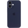 Чохол Silicone Case Full Camera Protective (AA) Apple iPhone 16 (6.1"), Темно-синій / Midnight blue