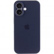 Чехол Silicone Case Full Camera Protective (AA) для Apple iPhone 16 (6.1"), Темно-синий / Midnight blue