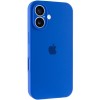 Чехол Silicone Case Full Camera Protective (AA) для Apple iPhone 16 (6.1"), Синий / Capri Blue
