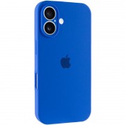Чехол Silicone Case Full Camera Protective (AA) для Apple iPhone 16 (6.1") Синий / Capri Blue