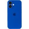 Чехол Silicone Case Full Camera Protective (AA) для Apple iPhone 16 (6.1"), Синий / Capri Blue