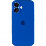 Чехол Silicone Case Full Camera Protective (AA) для Apple iPhone 16 (6.1"), Синий / Capri Blue