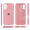 Чохол Silicone Case Full Camera Protective (AA) для Apple iPhone 16 (6.1"), Рожевий / Light pink
