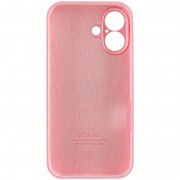 Чехол Silicone Case Full Camera Protective (AA) для Apple iPhone 16 (6.1"), Розовый / Light pink