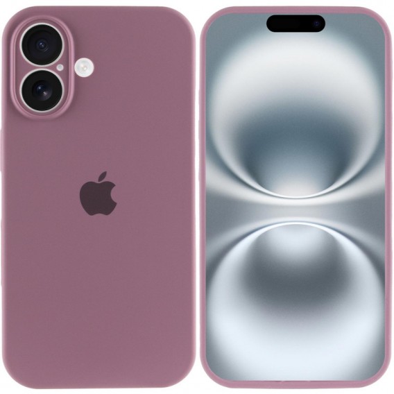 Чехол Silicone Case Full Camera Protective (AA) для Apple iPhone 16 (6.1"), Лиловый / Lilac Pride