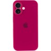 Чохол Silicone Case Full Camera Protective (AA) Apple iPhone 16 (6.1"), Червоний / Rose Red