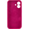 Чохол Silicone Case Full Camera Protective (AA) Apple iPhone 16 (6.1"), Червоний / Rose Red