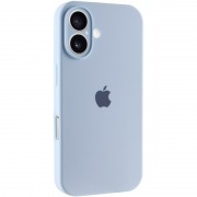 Чехол Silicone Case Full Camera Protective (AA) для Apple iPhone 16 (6.1") Голубой / Sweet Blue