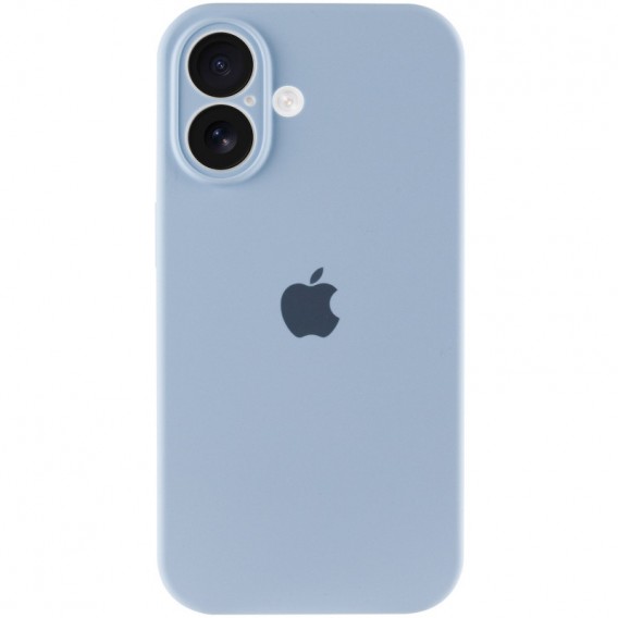 Чохол Silicone Case Full Camera Protective (AA) для Apple iPhone 16 (6.1"), Синій / Sweet Blue