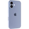 Чехол Silicone Case Full Camera Protective (AA) для Apple iPhone 16 (6.1"), Голубой / Lilac Blue