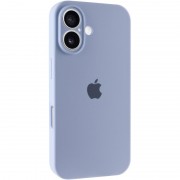 Чехол Silicone Case Full Camera Protective (AA) для Apple iPhone 16 (6.1") Голубой / Lilac Blue