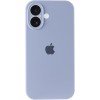 Чехол Silicone Case Full Camera Protective (AA) для Apple iPhone 16 (6.1"), Голубой / Lilac Blue