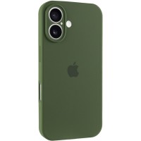 Чохол Silicone Case Full Camera Protective (AA) для Apple iPhone 16 (6.1") Зелений / Dark Olive