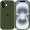 Чохол Silicone Case Full Camera Protective (AA) для Apple iPhone 16 (6.1"), Зелений / Dark Olive